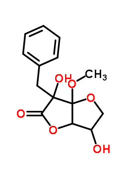 7241-24-9  3-benzyl-3,6-dihydroxy-3a-methoxytetrahydrofuro[3,2-b]furan-2(3H)-one (non-preferred name)