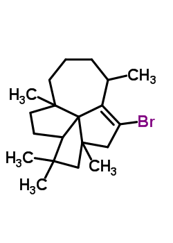 7241-25-0  6-bromo-3,3,4a,7,10a-pentamethyl-1,2,2a,3,4,4a,5,7,8,9,10,10a-dodecahydropentaleno[1,6-cd]azulene
