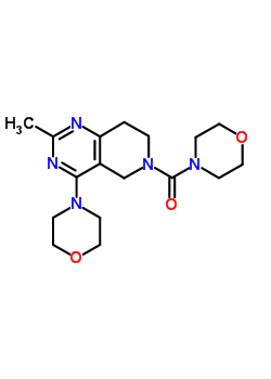 7243-25-6  2-methyl-4-morpholin-4-yl-6-(morpholin-4-ylcarbonyl)-5,6,7,8-tetrahydropyrido[4,3-d]pyrimidine