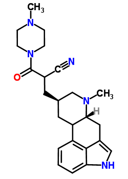 74627-31-9  2-{[(8beta,10xi)-6-methylergolin-8-yl]methyl}-3-(4-methylpiperazin-1-yl)-3-oxopropanenitrile