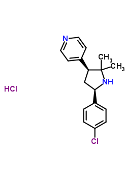 74650-28-5  4-[(3S,5R)-5-(4-chlorophenyl)-2,2-dimethylpyrrolidin-3-yl]pyridine hydrochloride