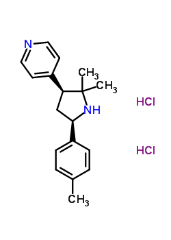 74650-30-9  4-[(3S,5R)-2,2-dimethyl-5-(4-methylphenyl)pyrrolidin-3-yl]pyridine dihydrochloride