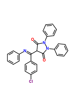 75859-69-7  4-[(Z)-(4-chlorophenyl)(phenylimino)methyl]-1,2-diphenylpyrazolidine-3,5-dione