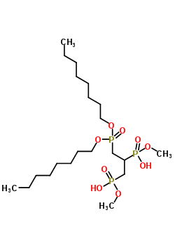 78754-59-3  methyl hydrogen {3-[bis(octyloxy)phosphoryl]-2-[hydroxy(methoxy)phosphoryl]propyl}phosphonate (non-preferred name)