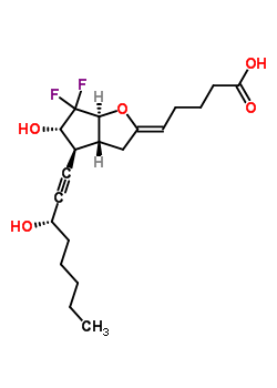 80226-91-1  (5Z,9beta,11alpha,15S)-10,10-difluoro-11,15-dihydroxy-6,9-epoxyprost-5-en-13-yn-1-oic acid