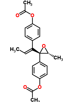 82699-01-2  4-[(1E)-1-{(2R,3R)-2-[4-(acetyloxy)phenyl]-3-methyloxiran-2-yl}prop-1-en-1-yl]phenyl acetate