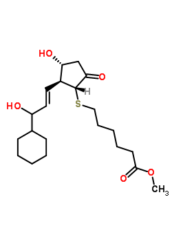 83009-96-5  methyl 6-({(1R,2S,3R)-2-[(1E)-3-cyclohexyl-3-hydroxyprop-1-en-1-yl]-3-hydroxy-5-oxocyclopentyl}sulfanyl)hexanoate