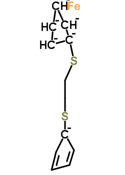 84756-01-4  2-(1-cyclopenta-2,4-dienylsulfanyl)ethylsulfanylcyclopentane; iron