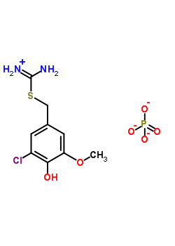 85422-96-4  2-(3-chloro-4-hydroxy-5-methoxybenzyl)isothiouronium dihydrogen phosphate