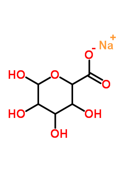 Chemical structure of the sodium alginate molecule.