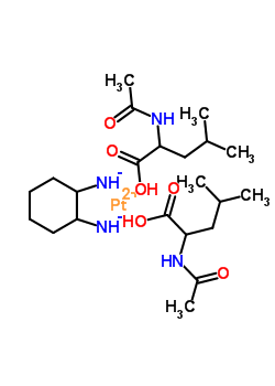 92389-62-3  platinum(2+) cyclohexane-1,2-diyldiazanide - N-acetylleucine (1:1:2)