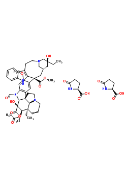 93963-75-8  22-oxovincaleukoblastine, compound with 5-oxo-L-proline (1:2)