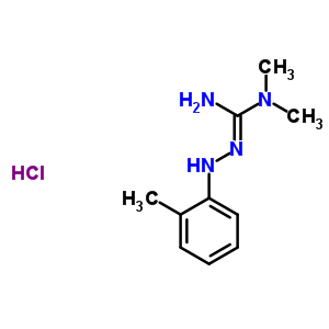 100751-78-8  N,N-dimethyl-N''-(2-methylphenyl)carbonohydrazonic diamide hydrochloride (1:1)