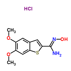 101041-95-6  N'-hydroxy-5,6-dimethoxy-1-benzothiophene-2-carboximidamide hydrochloride (1:1)