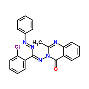 110605-05-5  3-({(Z)-(2-chlorophenyl)[(E)-phenyldiazenyl]methylidene}amino)-2-methylquinazolin-4(3H)-one