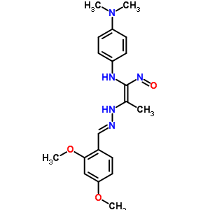 126389-71-7  N'-{(1E)-2-[(2E)-2-(2,4-dimethoxybenzylidene)hydrazinyl]-1-nitrosoprop-1-en-1-yl}-N,N-dimethylbenzene-1,4-diamine