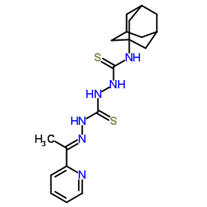 127142-19-2  2-({(2E)-2-[1-(pyridin-2-yl)ethylidene]hydrazinyl}carbothioyl)-N-(tricyclo[3.3.1.1~3,7~]dec-1-yl)hydrazinecarbothioamide