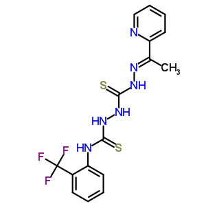 127142-35-2  2-({(2E)-2-[1-(pyridin-2-yl)ethylidene]hydrazinyl}carbothioyl)-N-[2-(trifluoromethyl)phenyl]hydrazinecarbothioamide