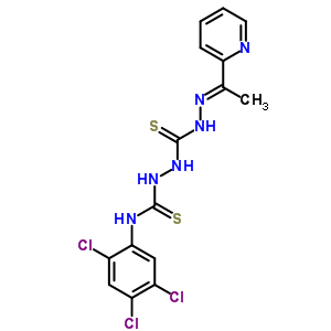 127142-43-2  2-({(2E)-2-[1-(pyridin-2-yl)ethylidene]hydrazinyl}carbothioyl)-N-(2,4,5-trichlorophenyl)hydrazinecarbothioamide