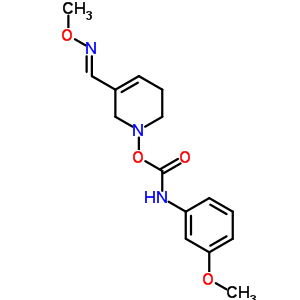 145071-66-5  3-methoxy-N-[({5-[(E)-(methoxyimino)methyl]-3,6-dihydropyridin-1(2H)-yl}oxy)carbonyl]aniline