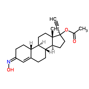 20799-24-0  (3Z)-17-ethynyl-3-(hydroxyimino)estr-4-en-17-yl acetate