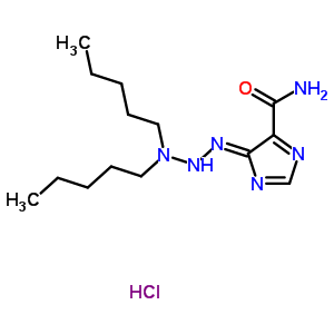 21244-65-5  (4Z)-4-(3,3-dipentyltriazanylidene)-4H-imidazole-5-carboxamide hydrochloride (1:1)