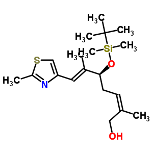 218614-16-5  (2Z,5S,6E)-5-{[tert-butyl(dimethyl)silyl]oxy}-2,6-dimethyl-7-(2-methyl-1,3-thiazol-4-yl)hepta-2,6-dien-1-ol