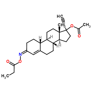22234-05-5  (3Z)-17-ethynyl-3-[(propanoyloxy)imino]estr-4-en-17-yl acetate