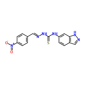 22497-49-0  (2E)-N-(1H-indazol-6-yl)-2-(4-nitrobenzylidene)hydrazinecarbothioamide