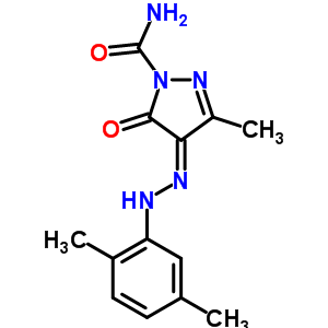 22948-54-5  (4Z)-4-[2-(2,5-dimethylphenyl)hydrazinylidene]-3-methyl-5-oxo-4,5-dihydro-1H-pyrazole-1-carboxamide