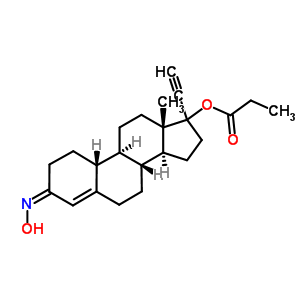 23965-88-0  (3Z)-17-ethynyl-3-(hydroxyimino)estr-4-en-17-yl propanoate