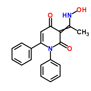 261505-70-8  3-[1-(hydroxyamino)ethylidene]-1,6-diphenylpyridine-2,4(1H,3H)-dione