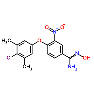 263157-71-7  4-(4-chloro-3,5-dimethylphenoxy)-N'-hydroxy-3-nitrobenzenecarboximidamide