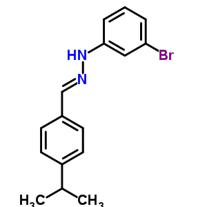 27246-91-9  (2E)-1-(3-bromophenyl)-2-[4-(propan-2-yl)benzylidene]hydrazine