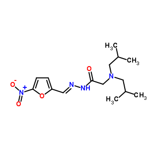 32224-73-0  2-[bis(2-methylpropyl)amino]-N'-[(E)-(5-nitrofuran-2-yl)methylidene]acetohydrazide (non-preferred name)