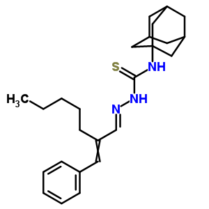 32403-24-0  (2E)-2-(2-benzylideneheptylidene)-N-(tricyclo[3.3.1.1~3,7~]dec-1-yl)hydrazinecarbothioamide