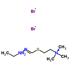 32458-57-4  (2E)-1-ethyl-2-({[2-(trimethylammonio)ethyl]sulfanyl}methylidene)hydrazinium dibromide