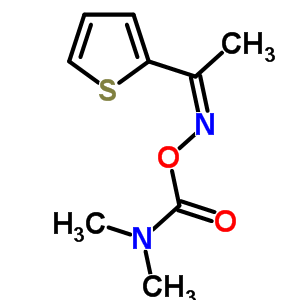 33871-39-5  (dimethylamino)({[(1Z)-1-(thiophen-2-yl)ethylidene]amino}oxy)methanone
