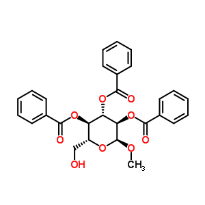 34234-44-1  methyl 2,3,4-tris-O-(phenylcarbonyl)-alpha-D-glucopyranoside