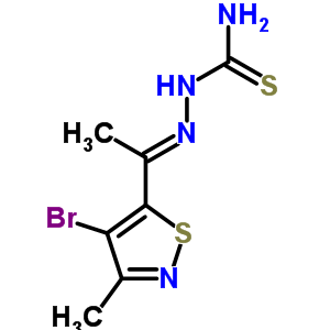 3683-44-1  (2E)-2-[1-(4-bromo-3-methyl-1,2-thiazol-5-yl)ethylidene]hydrazinecarbothioamide