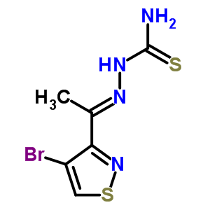 3683-68-9  (2E)-2-[1-(4-bromo-1,2-thiazol-3-yl)ethylidene]hydrazinecarbothioamide