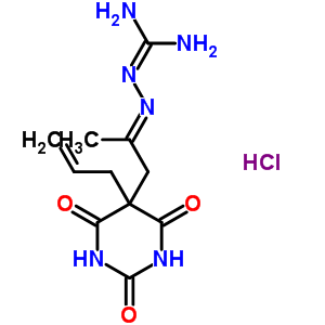 37175-89-6  N''-{(2E)-1-[2,4,6-trioxo-5-(prop-2-en-1-yl)hexahydropyrimidin-5-yl]propan-2-ylidene}carbonohydrazonic diamide hydrochloride (1:1)