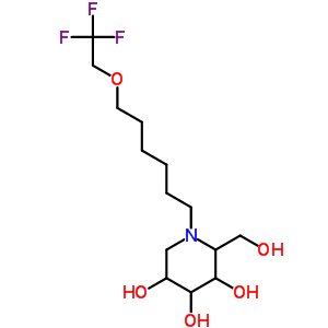 383417-50-3  2-(hydroxymethyl)-1-[6-(2,2,2-trifluoroethoxy)hexyl]piperidine-3,4,5-triol