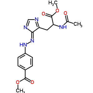 39037-17-7  methyl 4-[(2Z)-2-{5-[2-(acetylamino)-3-methoxy-3-oxopropyl]-4H-imidazol-4-ylidene}hydrazinyl]benzoate