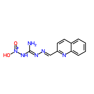 41467-95-2  2-{(E)-amino[(2E)-(quinolin-2-ylmethylidene)hydrazinylidene]methyl}-1-hydroxy-1-oxohydrazinium