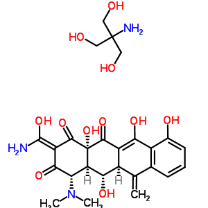 41672-87-1;53101-42-1;53126-28-6;70109-06-7  (2Z,4S,4aR,5S,5aR,12aS)-2-[amino(hydroxy)methylidene]-4-(dimethylamino)-5,10,11,12a-tetrahydroxy-6-methylidene-4a,5a,6,12a-tetrahydrotetracene-1,3,12(2H,4H,5H)-trione - 2-amino-2-(hydroxymethyl)propane-1,3-diol (1:1)