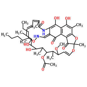 41776-72-1  (8E,24E)-5,6,17,19-tetrahydroxy-23-methoxy-2,4,12,16,18,20,22-heptamethyl-1,9,11-trioxo-8-({[(1-propylpentyl)oxy]amino}methylidene)-1,2,8,9-tetrahydro-2,7-(epoxypentadeca[1,11,13]trienoimino)naphtho[2,1-b]furan-21-yl acetate