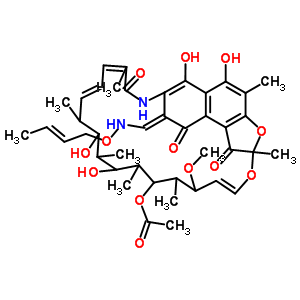 41887-54-1  (8E,24E)-8-({[(2E)-but-2-en-1-yloxy]amino}methylidene)-5,6,17,19-tetrahydroxy-23-methoxy-2,4,12,16,18,20,22-heptamethyl-1,9,11-trioxo-1,2,8,9-tetrahydro-2,7-(epoxypentadeca[1,11,13]trienoimino)naphtho[2,1-b]furan-21-yl acetate