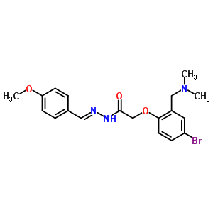 42024-67-9  2-{4-bromo-2-[(dimethylamino)methyl]phenoxy}-N'-[(E)-(4-methoxyphenyl)methylidene]acetohydrazide