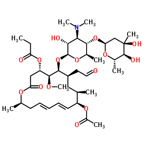 43114-71-2  (4S,5S,6S,7R,9R,10R,11E,13E,16R)-10-(acetyloxy)-6-{[(2S,3R,4R,5S,6R)-5-{[(2S,4R,5S,6S)-4,5-dihydroxy-4,6-dimethyltetrahydro-2H-pyran-2-yl]oxy}-4-(dimethylamino)-3-hydroxy-6-methyltetrahydro-2H-pyran-2-yl]oxy}-5-methoxy-9,16-dimethyl-2-oxo-7-(2-oxoethyl)ox